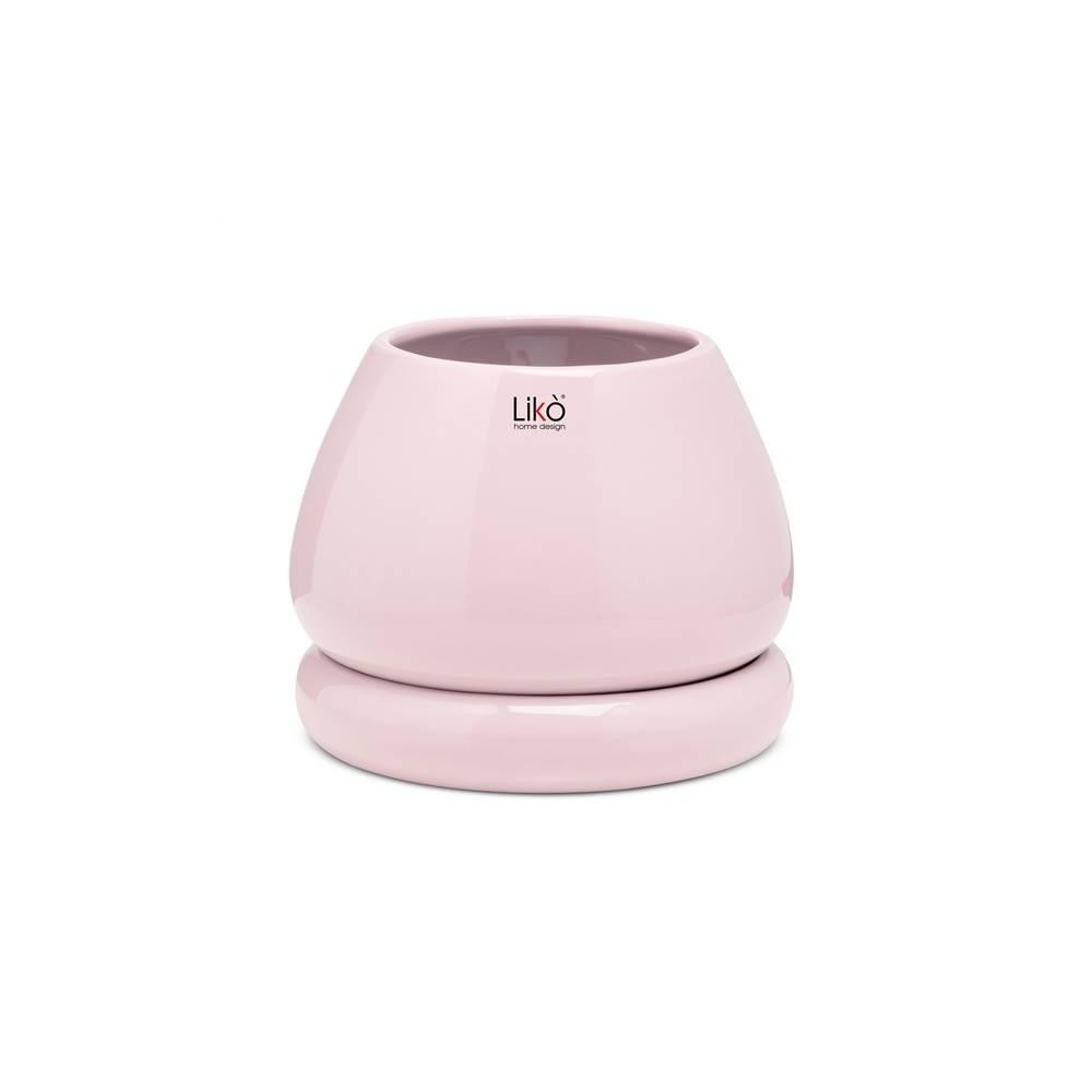 VASO NIKO D. 15 H 16  PLATE - PINK